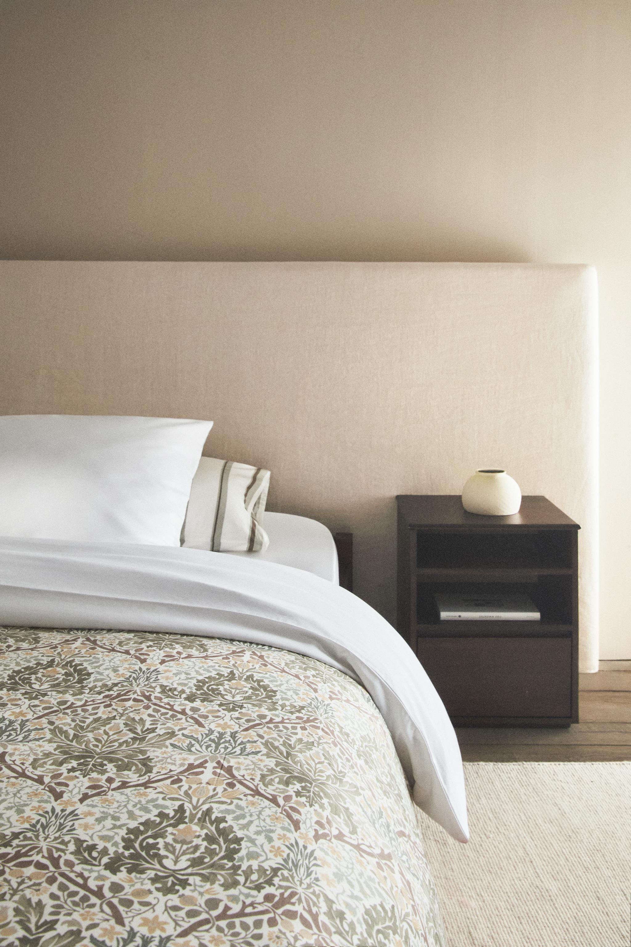 MORRIS & CO. SATEEN COTTON LEAVES DUVET COVER